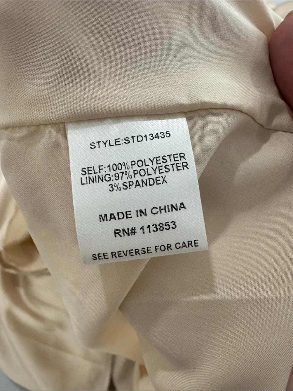 NWT Baltic Born Balta Satin Midi Dress Champagne Large